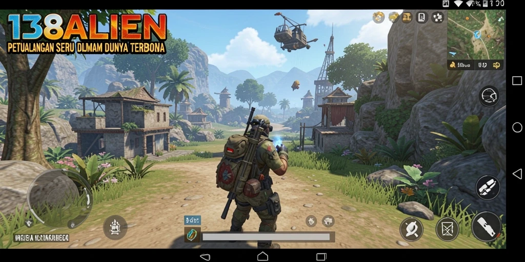 Tangkapan layar gameplay <strong>138ALIEN</strong> yang menampilkan eksplorasi Open World.