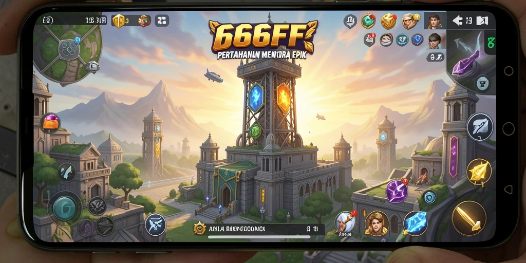 Gameplay menara pertahanan yang seru dan mendebarkan.