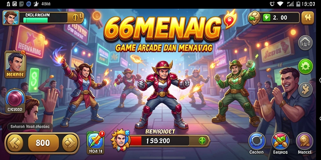 Tampilan gameplay seru dengan tantangan menunggu.