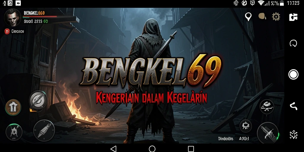 Screenshot menampilkan momen menegangkan dari gameplay BENGKEL69.