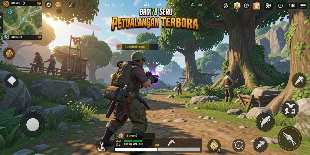 Tampilan gameplay <strong>BRO178</strong> yang memukau dalam dunia terbuka.