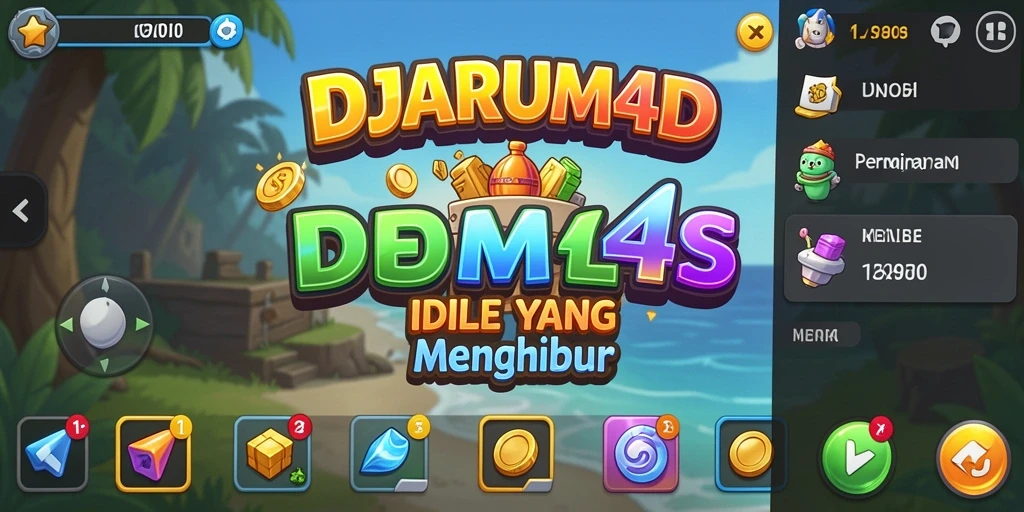 Tampilan gameplay <strong>DJARUM4D</strong> yang menampilkan karakter yang aktif dan mengumpulkan sumber daya.