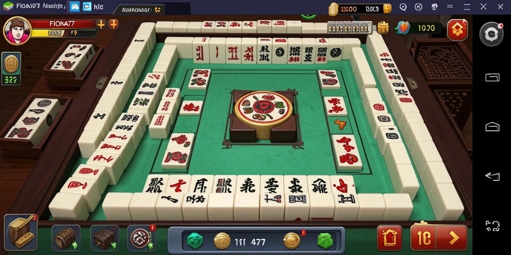 Screenshot gameplay FIONA77 yang menunjukkan serunya permainan Mahjong.
