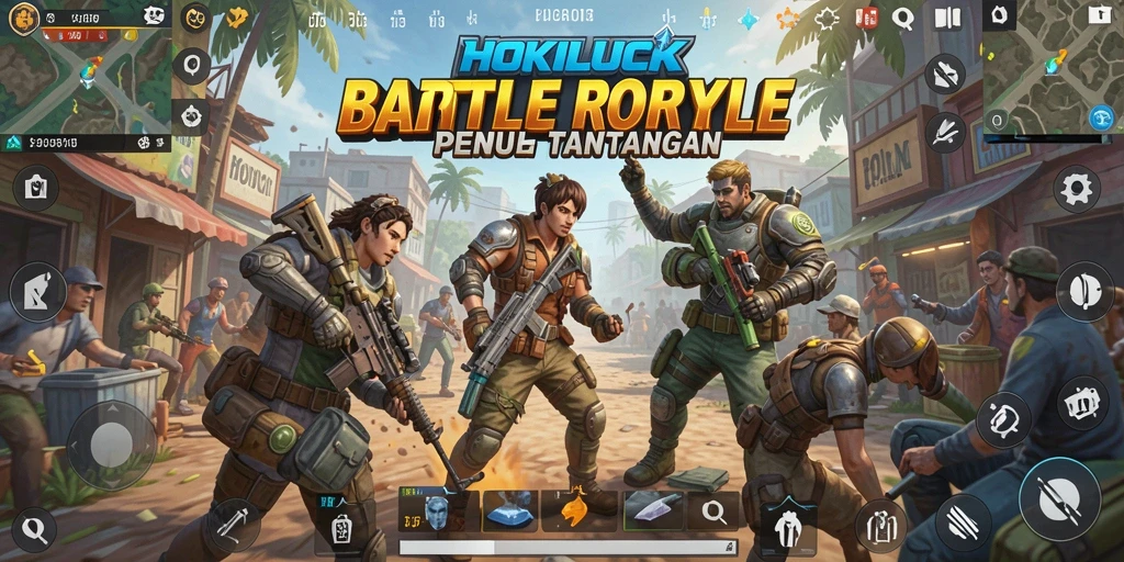 Tampilan gameplay HOKILUCK yang menegangkan dan seru.