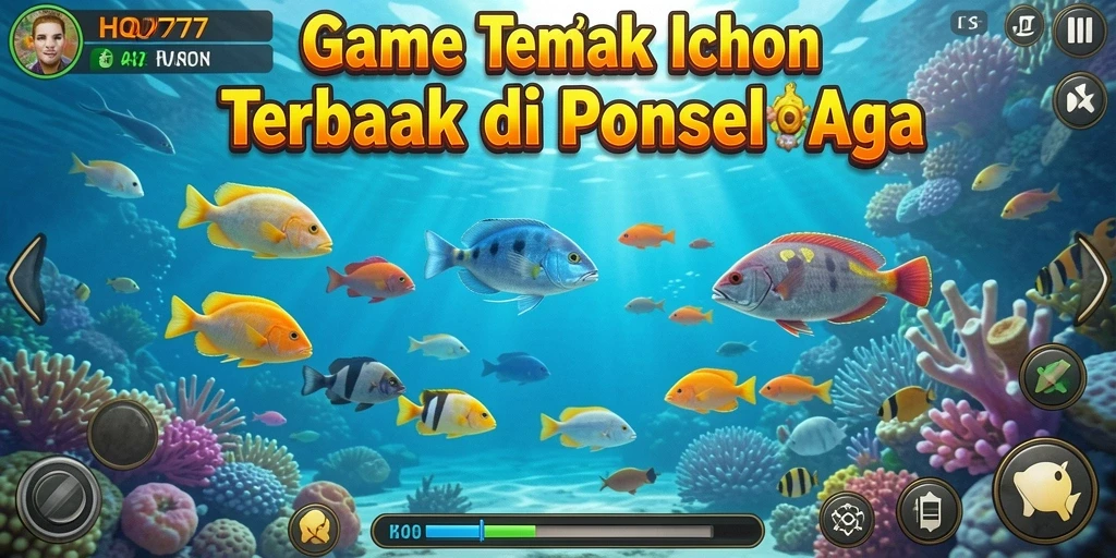 Tangkapan layar utama dari gameplay Tembak Ikan HQ777.