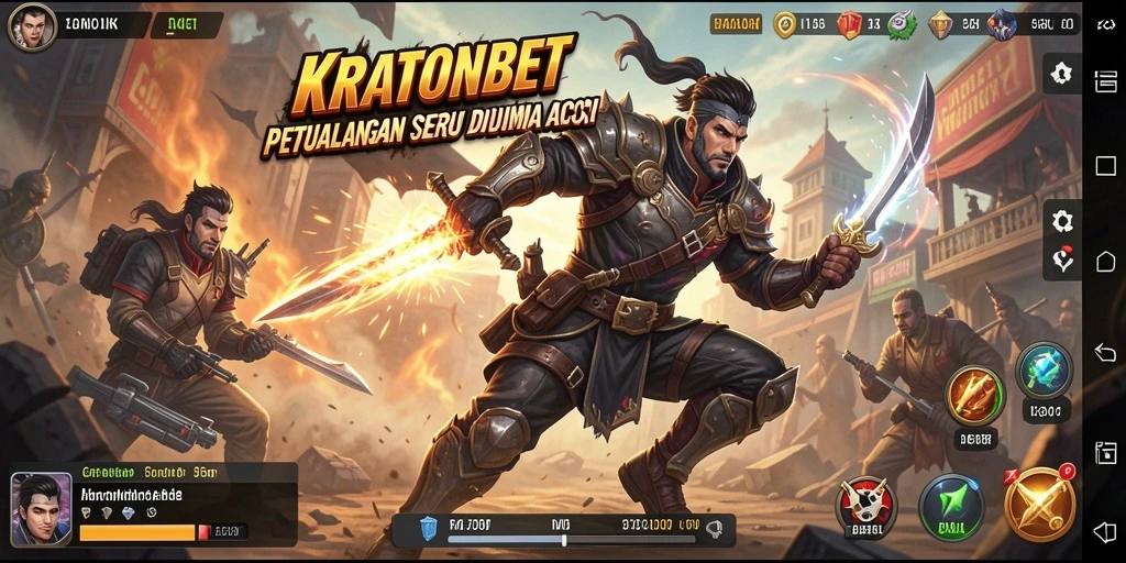 Tampilan aksi seru dari gameplay KRATONBET.
