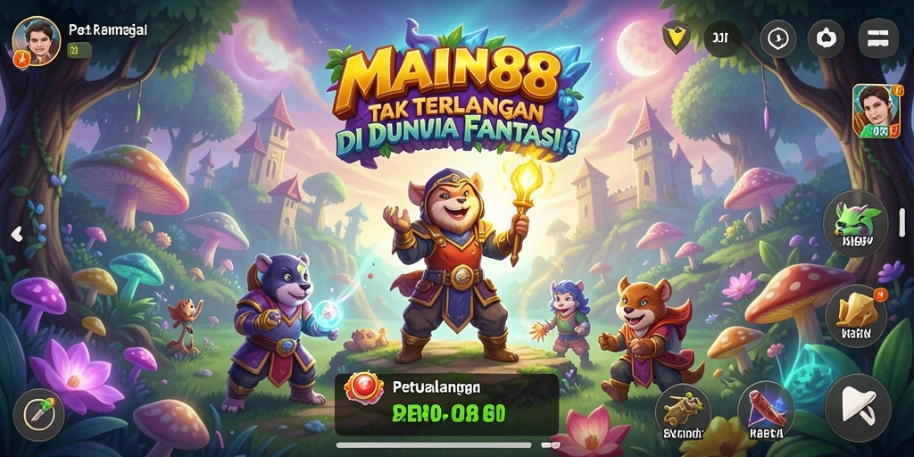 Tampilan gameplay yang mendebarkan dalam dunia petualangan