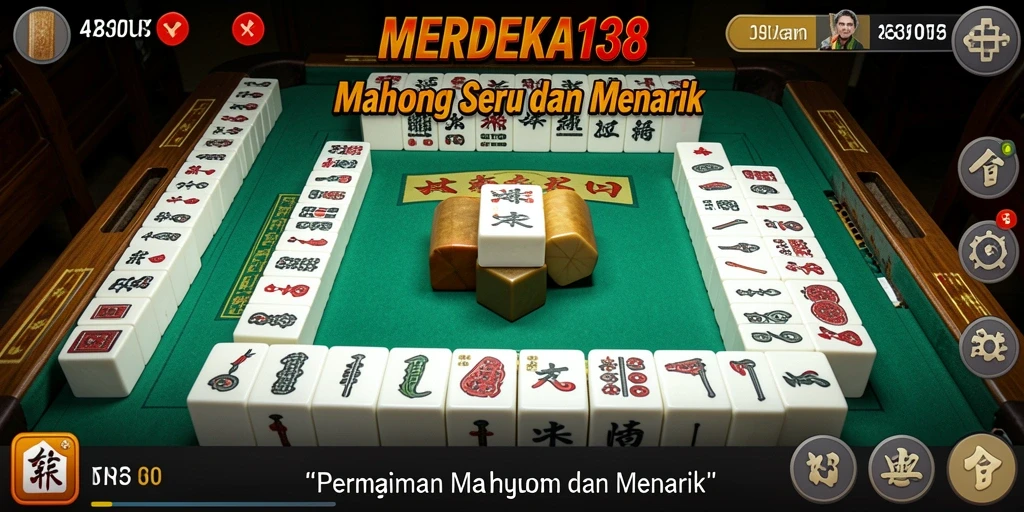 Tampilan gameplay seru dalam permainan Mahjong.