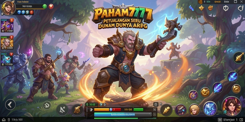 Gameplay seru dan dinamis dari PAHAM777 dalam petualangan ARPG.